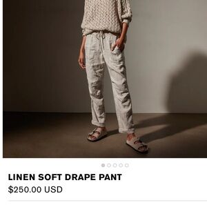 James Perse Linen Soft Drape Pant